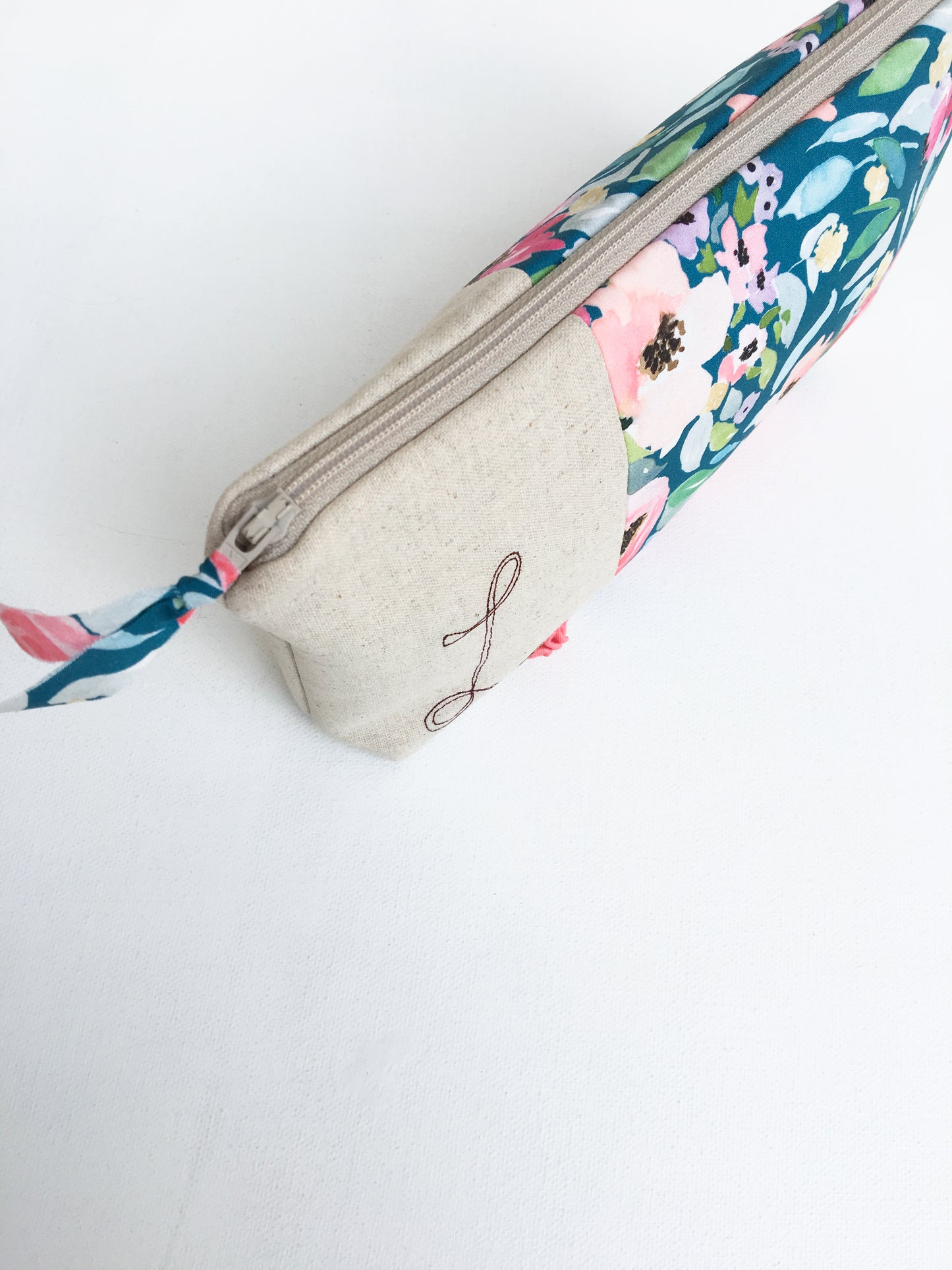 Floral Personalized Cosmetic Bag